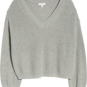 Grey V-Neck Sweater